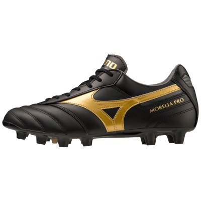 Zapatos De Fútbol Mizuno Morelia II Pro Hombre Negros / Dorados / Grises Oscuro - Chile M418RGWVMU
